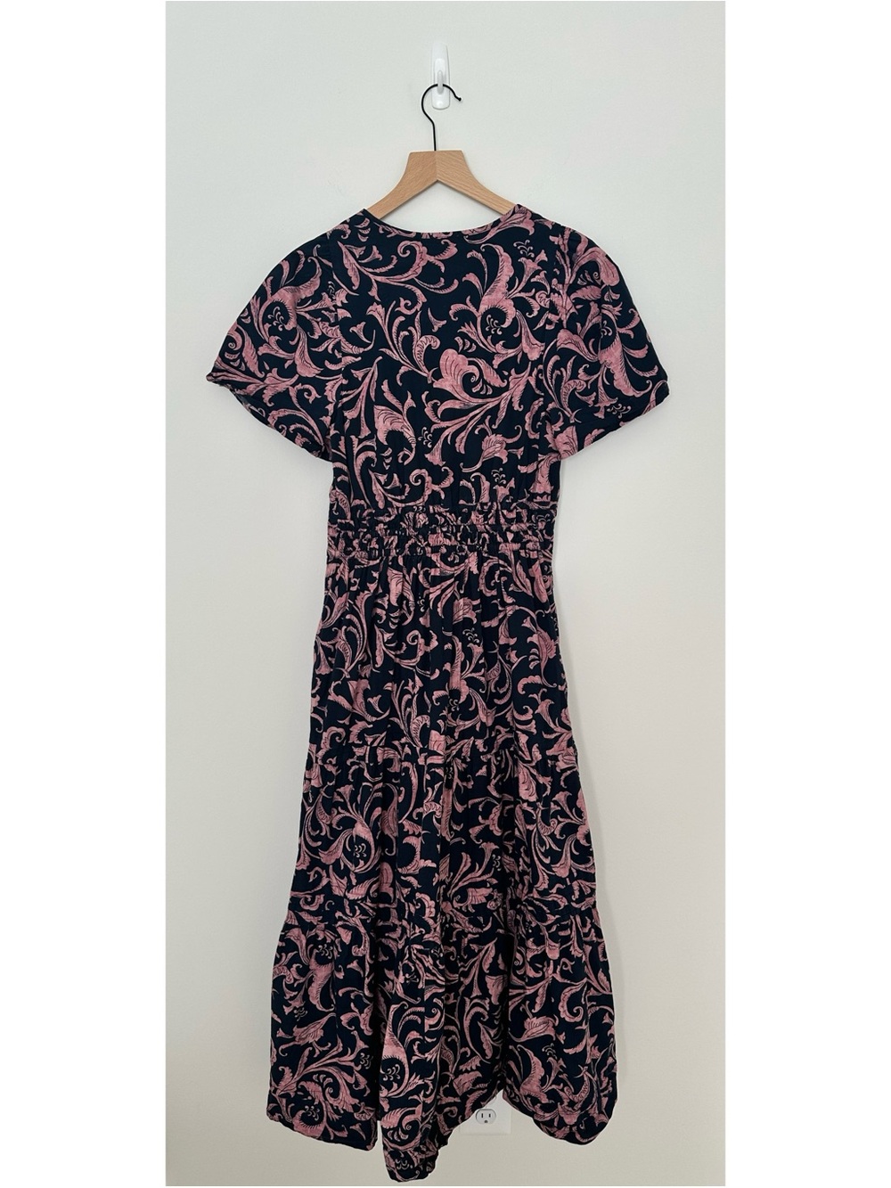 Anthropologie The Somerset Maxi Dress Short Sleeve Purple Pink M - Picture 6 of 12